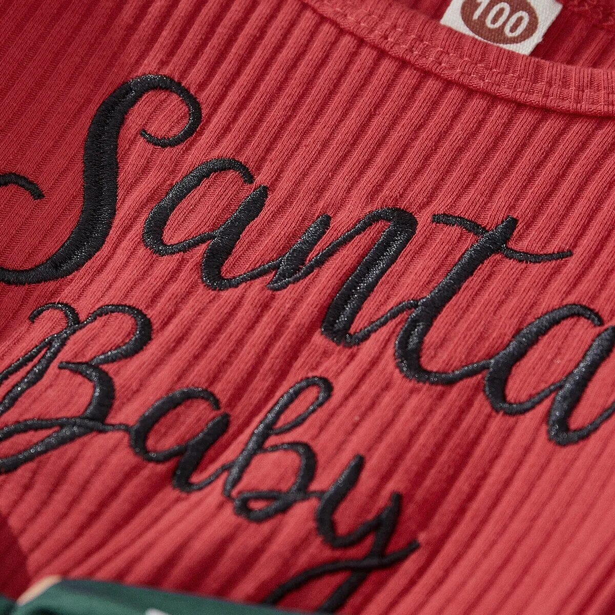 Baby Girl Christmas Romper - Image 4