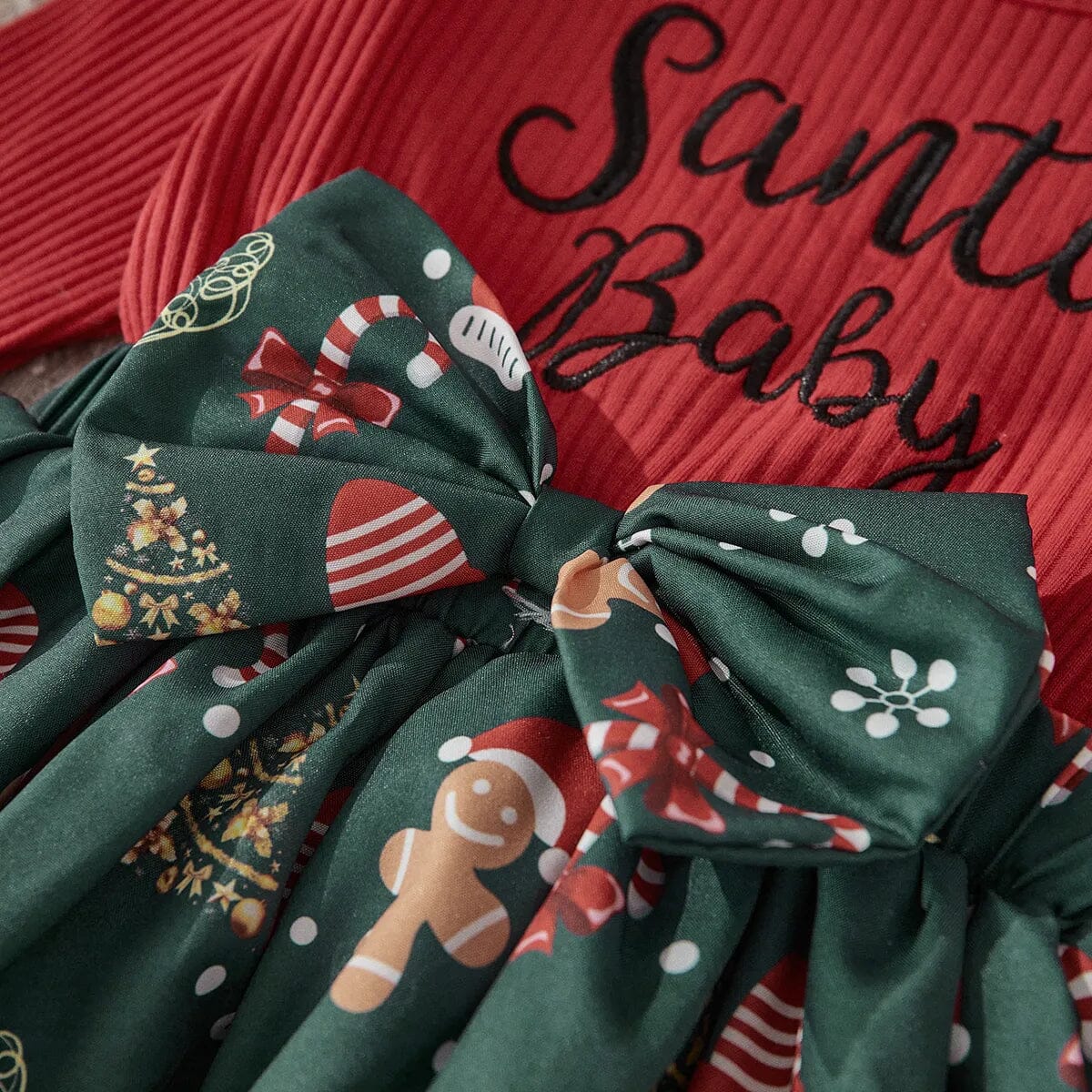 Baby Girl Christmas Romper - Image 5