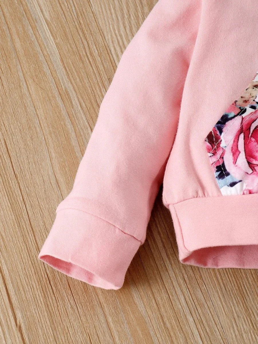 Baby Girl Floral Outfit Set - Image 3