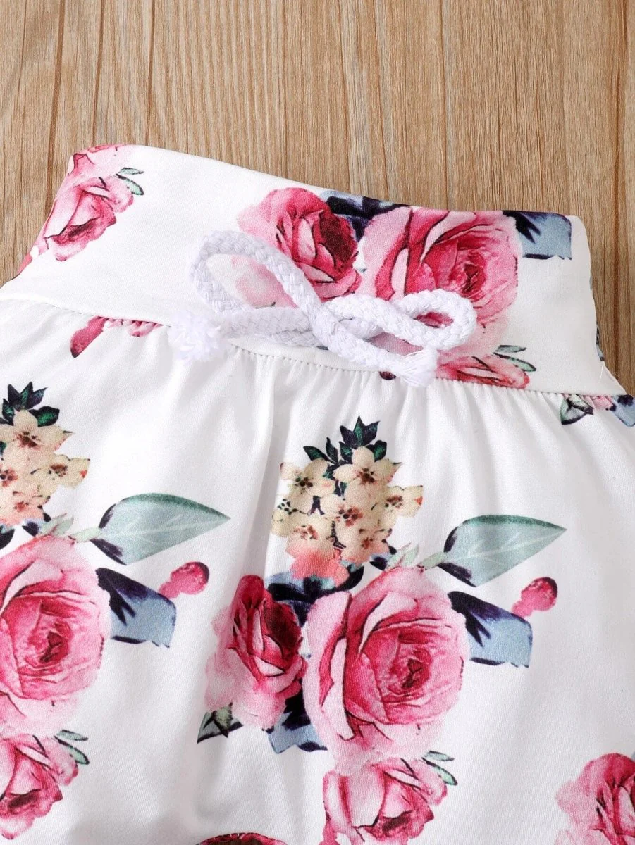 Baby Girl Floral Outfit Set - Image 4