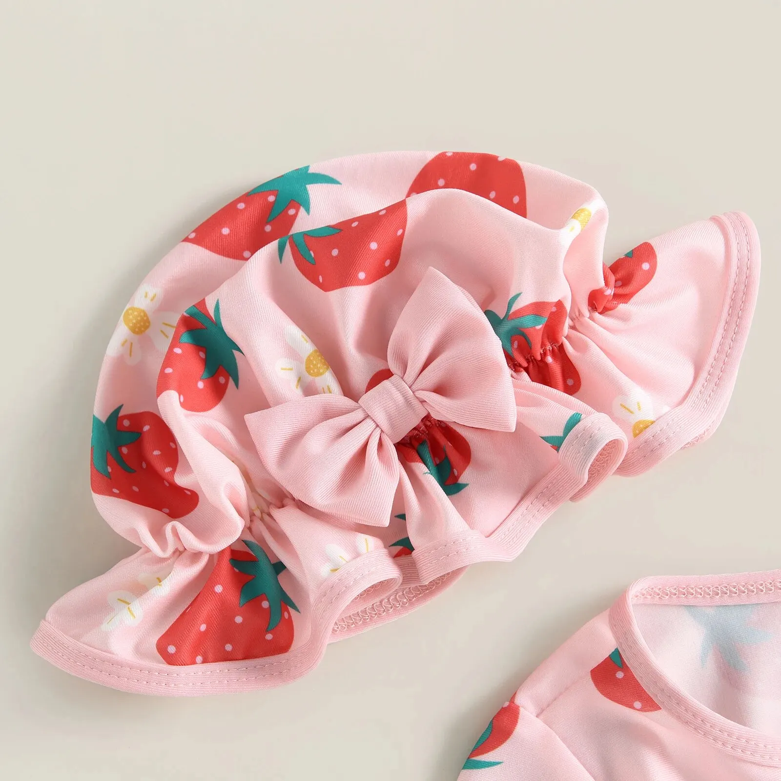 Baby Girl One-Piece Swimsuit – Floral Flamingo Print - Image 12