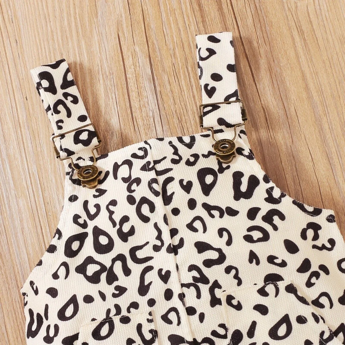 Baby Girl Suspender Skirt Leopard Print - Image 8
