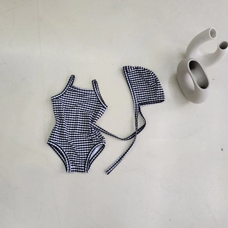 Baby Girl Swimwear Set – One-Piece with Sun Hat - Image 11