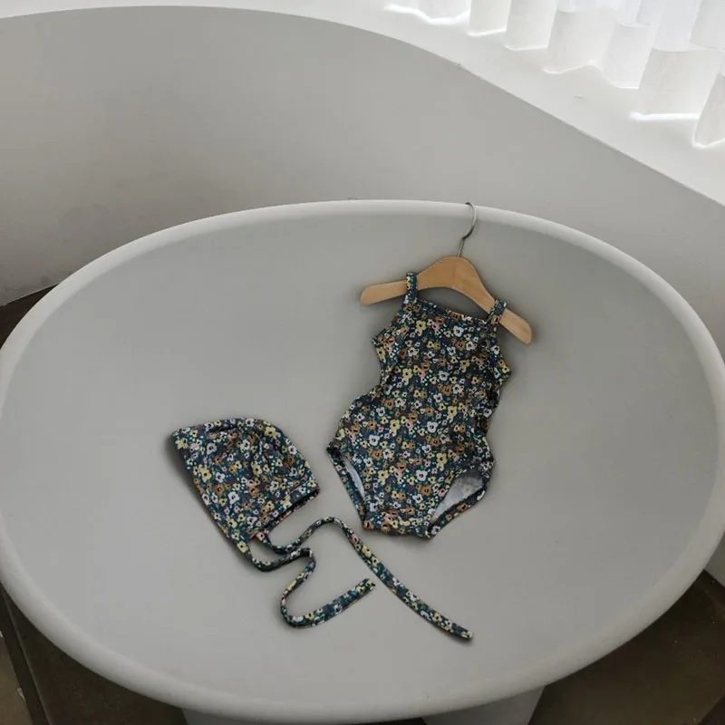 Baby Girl Swimwear Set – One-Piece with Sun Hat - Image 21