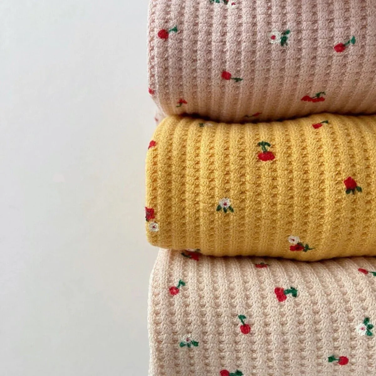 Baby Girl Waffle Cotton Set - Image 8