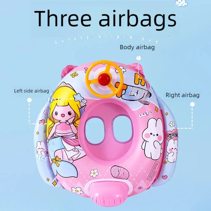 Baby Inflatable Swimming Ring – Cute Animal Steering Wheel - Image 5