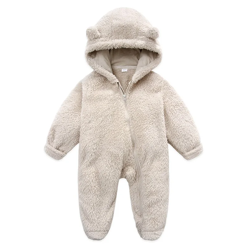 Baby Hooded Plush Romper – Warm Winter Comfort - Image 13