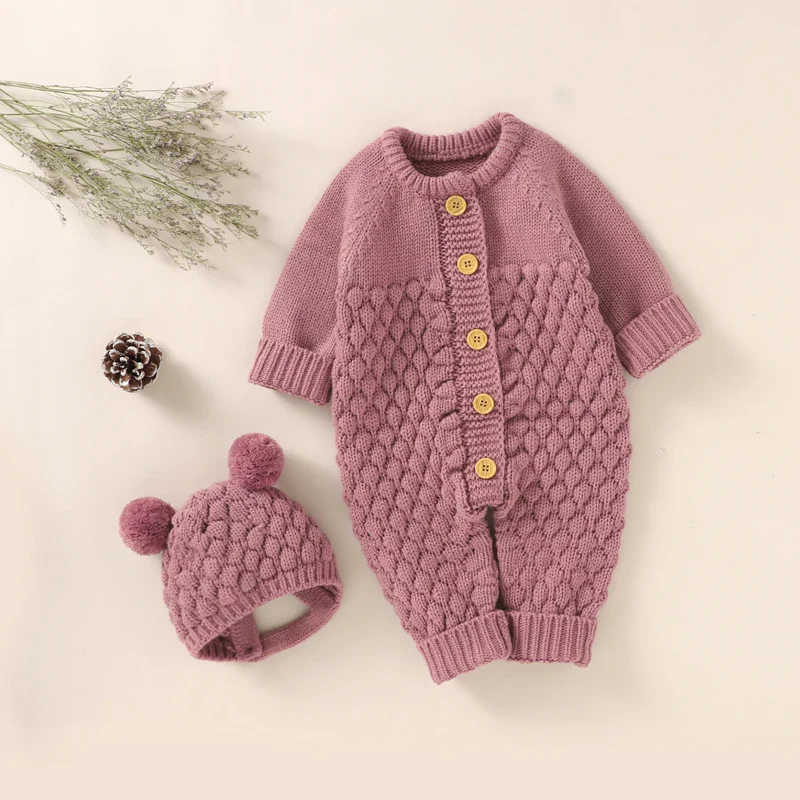 Knitted Romper & Cap Set – Cozy Autumn/Winter - Image 10