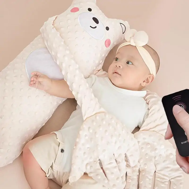 Soothing Bear Baby Sleep Pillow with Remote - Image 5