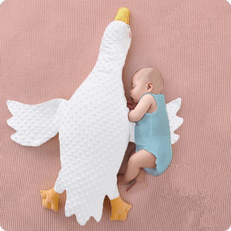 White Goose Stuffed Baby Pillow - Image 6