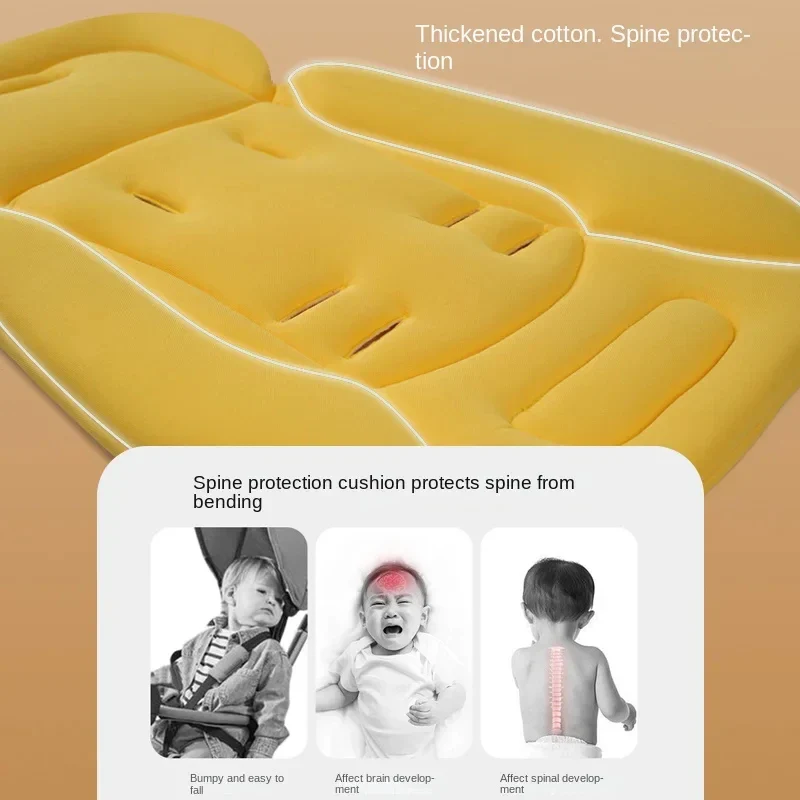 Baby Stroller Seat Mat – Universal Soft Cotton Cushion - Image 5