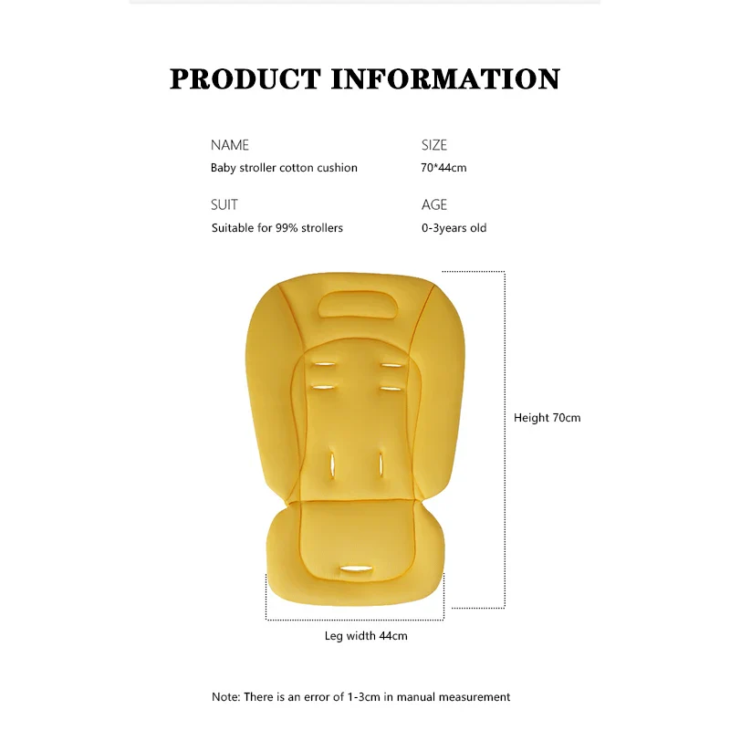 Baby Stroller Seat Mat – Universal Soft Cotton Cushion - Image 6