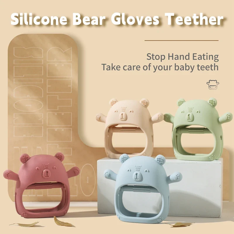 Baby Teether Glove – BPA-Free Silicone Gum Relief Toy - Image 2
