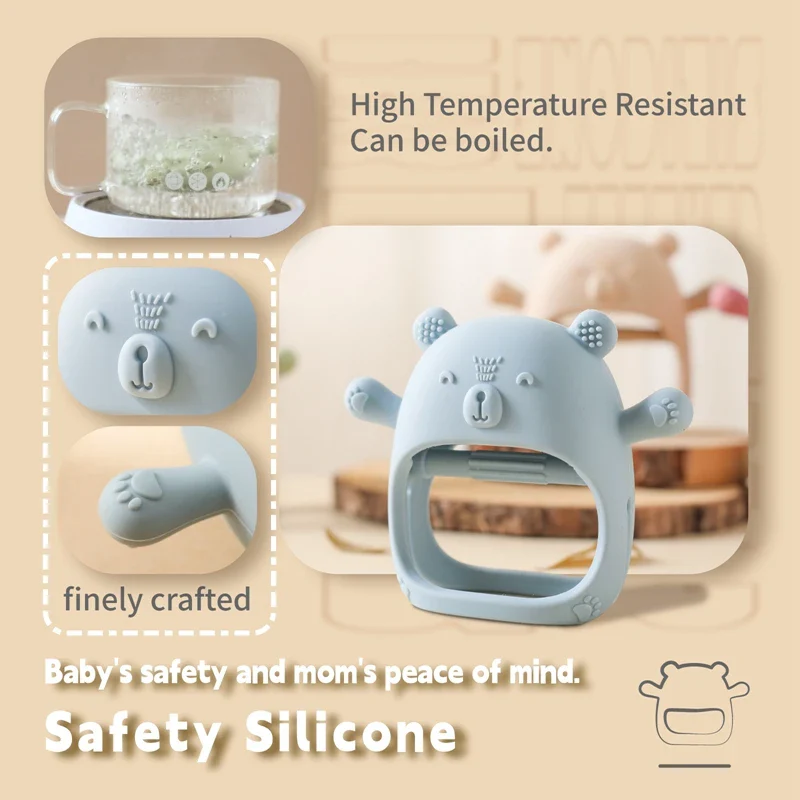 Baby Teether Glove – BPA-Free Silicone Gum Relief Toy - Image 5