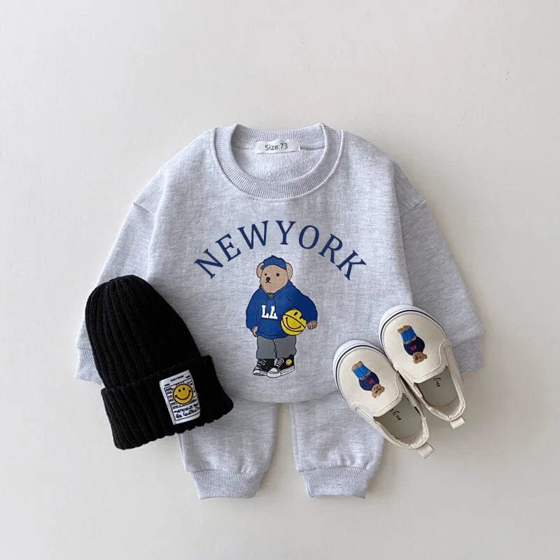 Baby Tracksuit Set Letter Bear - Image 2