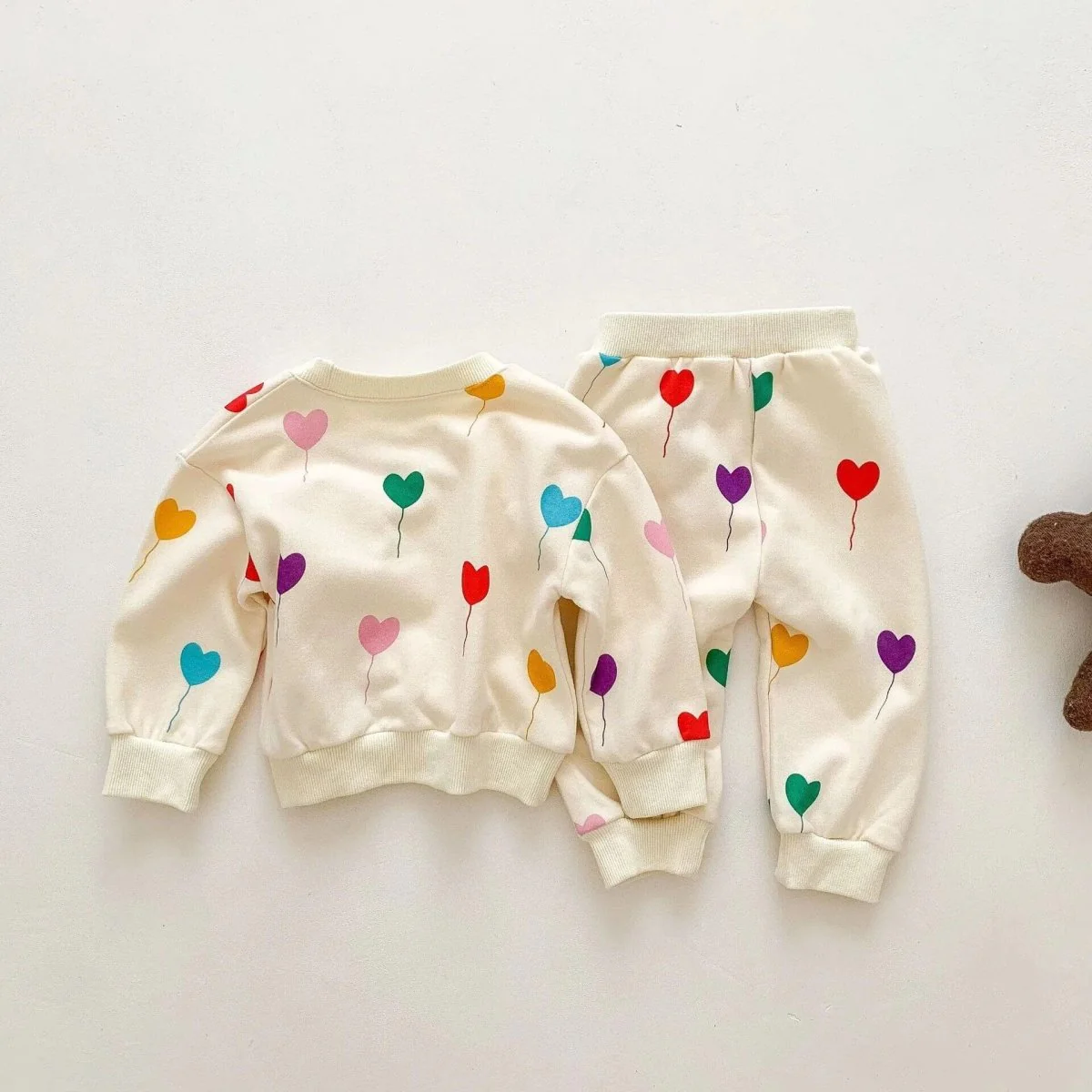 Baby Tracksuit Set Love Printing - Image 3