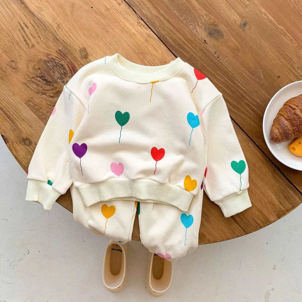 Baby Tracksuit Set Love Printing - Image 4