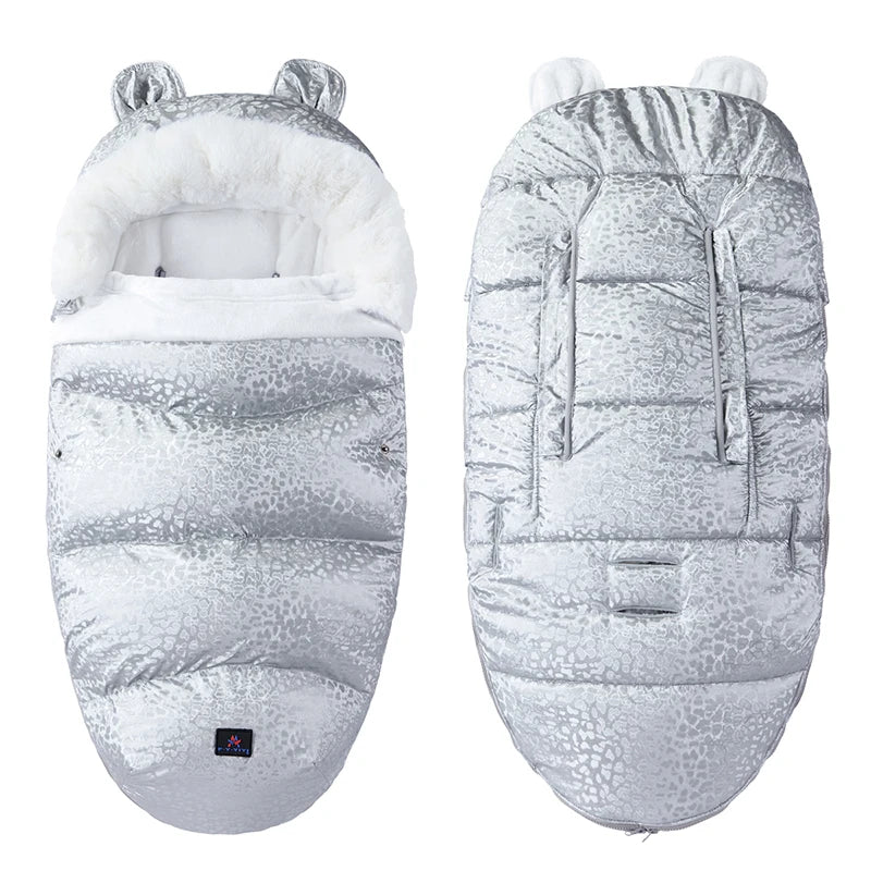 Baby Velvet Stroller Sleeping Bag – Anti-Kick Warmth - Image 10