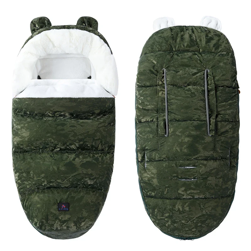 Baby Velvet Stroller Sleeping Bag – Anti-Kick Warmth - Image 11