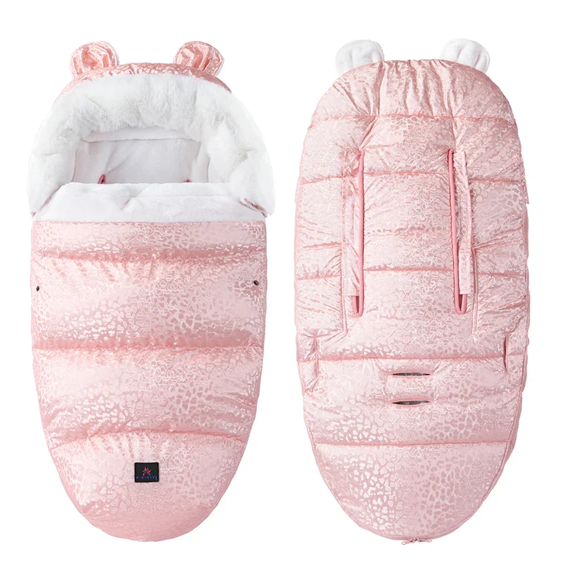 Baby Velvet Stroller Sleeping Bag – Anti-Kick Warmth - Image 12