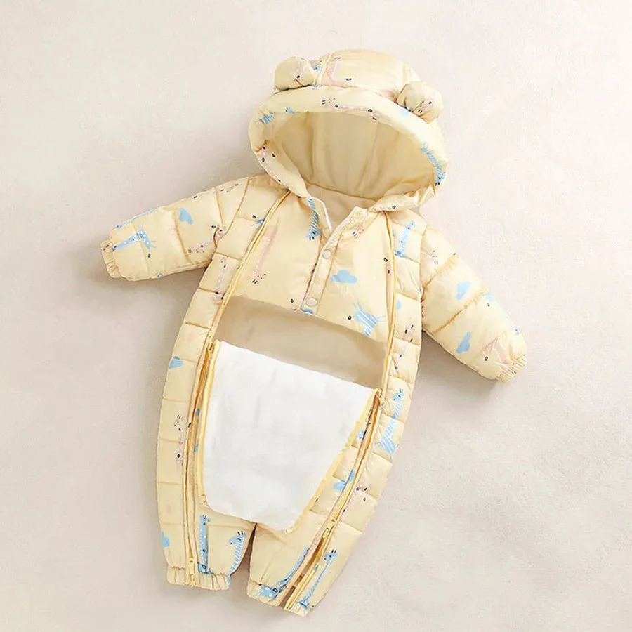 Baby Winter Romper – Hooded Thick Jumpsuit for Newborns & Toddlers - Image 7