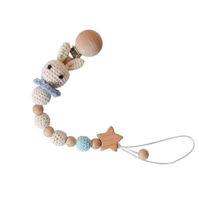 Baby Wood & Crochet Teething Chain - Image 14