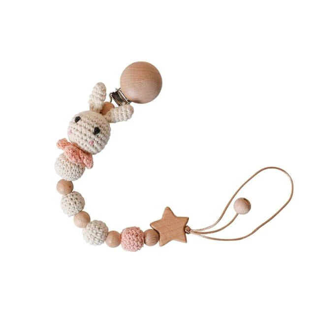 Baby Wood & Crochet Teething Chain - Image 5