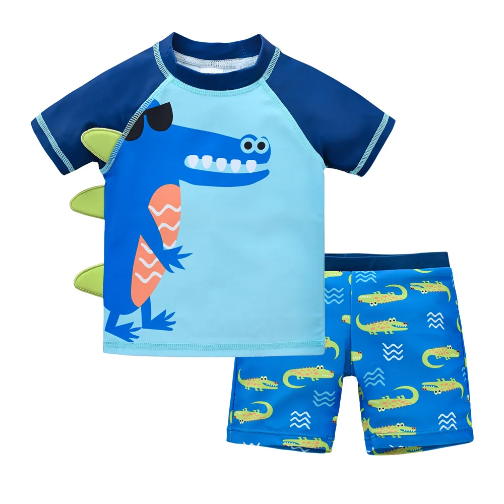 Boys 2-Piece Swimsuit Set – Cool Print 1–7 Years - Image 36
