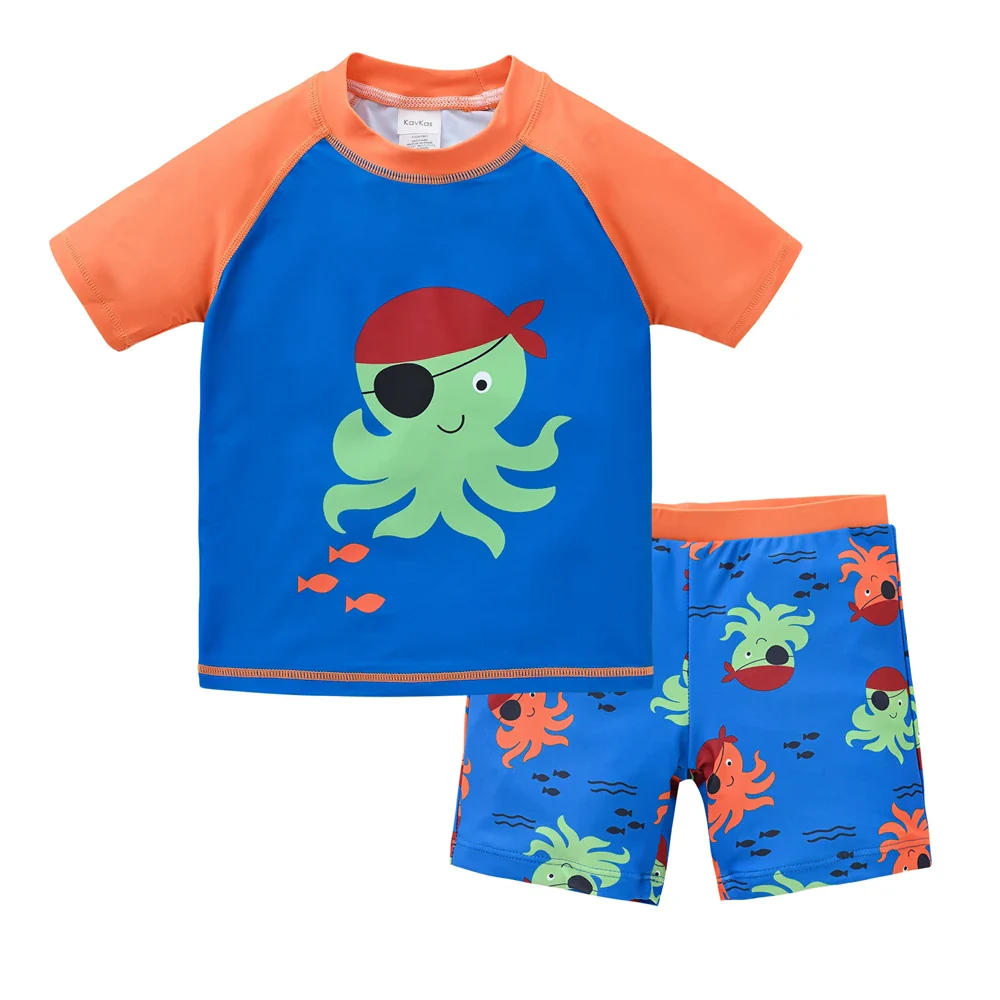 Boys 2-Piece Swimsuit Set – Cool Print 1–7 Years - Image 4
