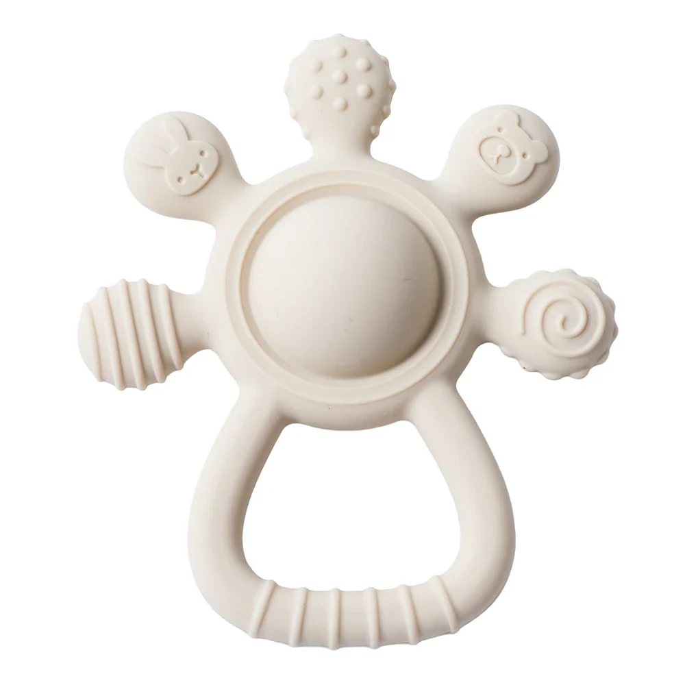 Baby Silicone Teether Rattle – BPA-Free Sensory Soothing Toy - Image 13