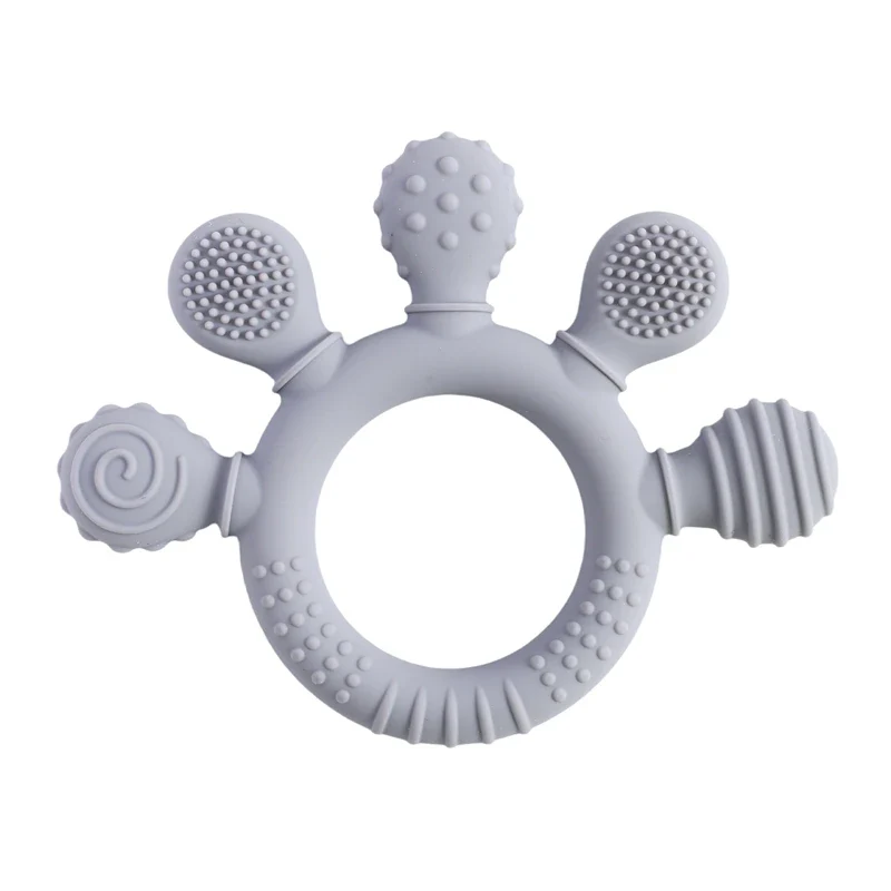 Baby Silicone Teether Rattle – BPA-Free Sensory Soothing Toy - Image 18