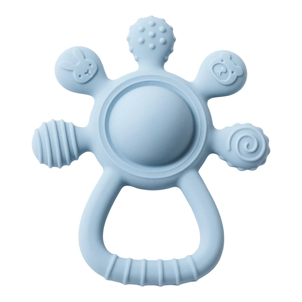 Baby Silicone Teether Rattle – BPA-Free Sensory Soothing Toy - Image 22
