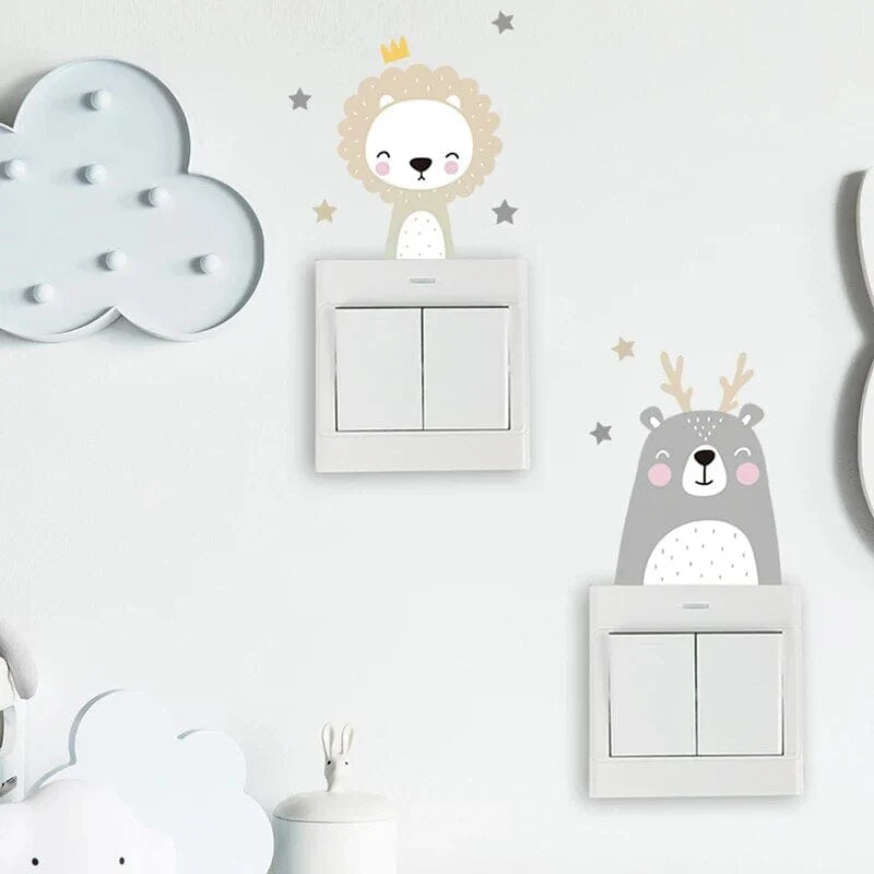 Cartoon Animals Switch Stickers - Image 4