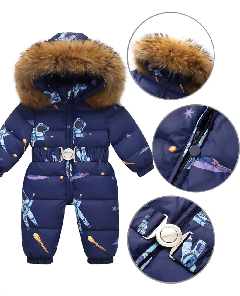 Kids Winter Waterproof Down Snowsuit - Image 2