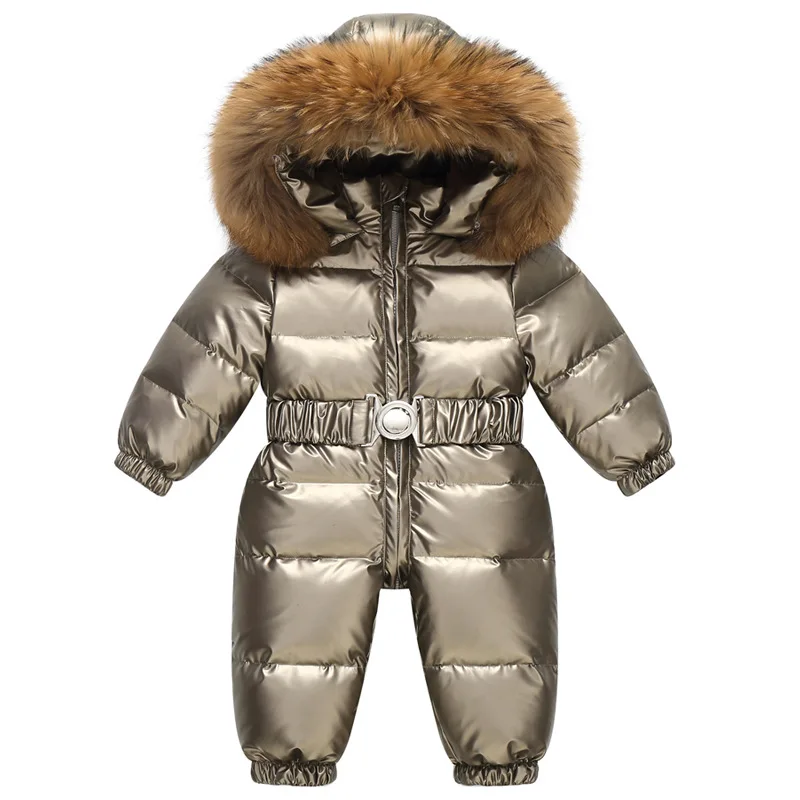 Kids Winter Waterproof Down Snowsuit - Image 4