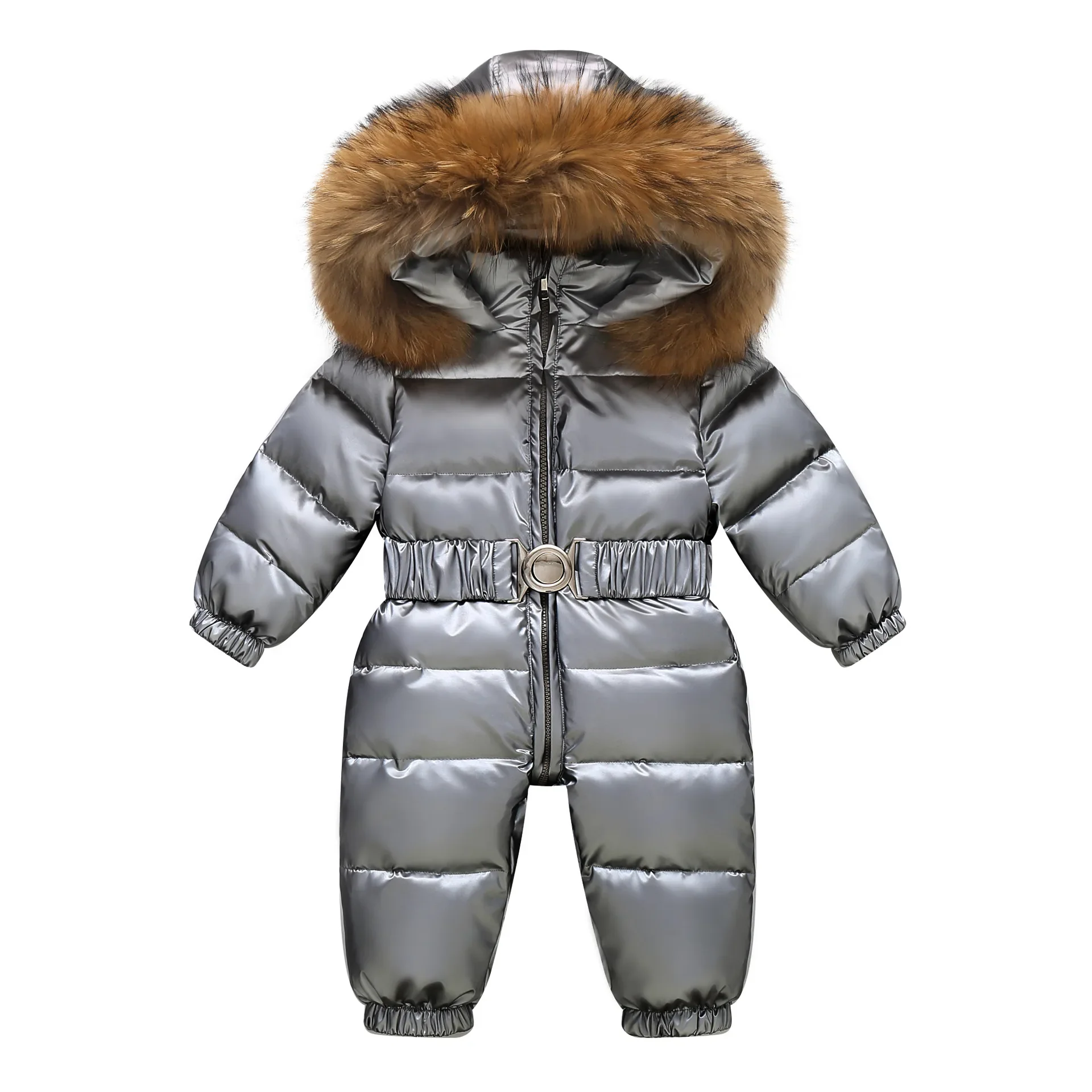 Kids Winter Waterproof Down Snowsuit - Image 7