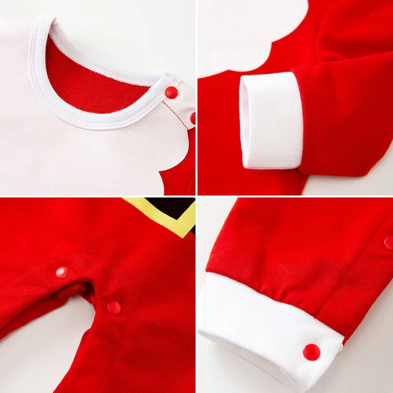 Christmas Long Sleeve Baby Jumpsuit & Hat Set - Image 5