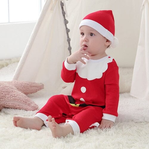 Christmas Long Sleeve Baby Jumpsuit & Hat Set - Image 8