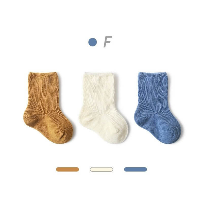 3 Pairs Cotton Baby Socks - Image 10