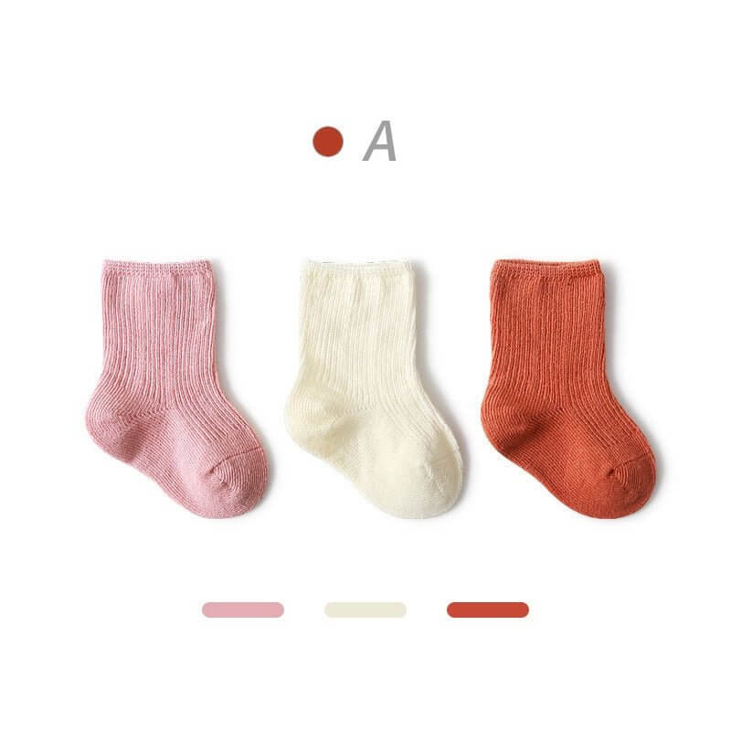 3 Pairs Cotton Baby Socks - Image 5