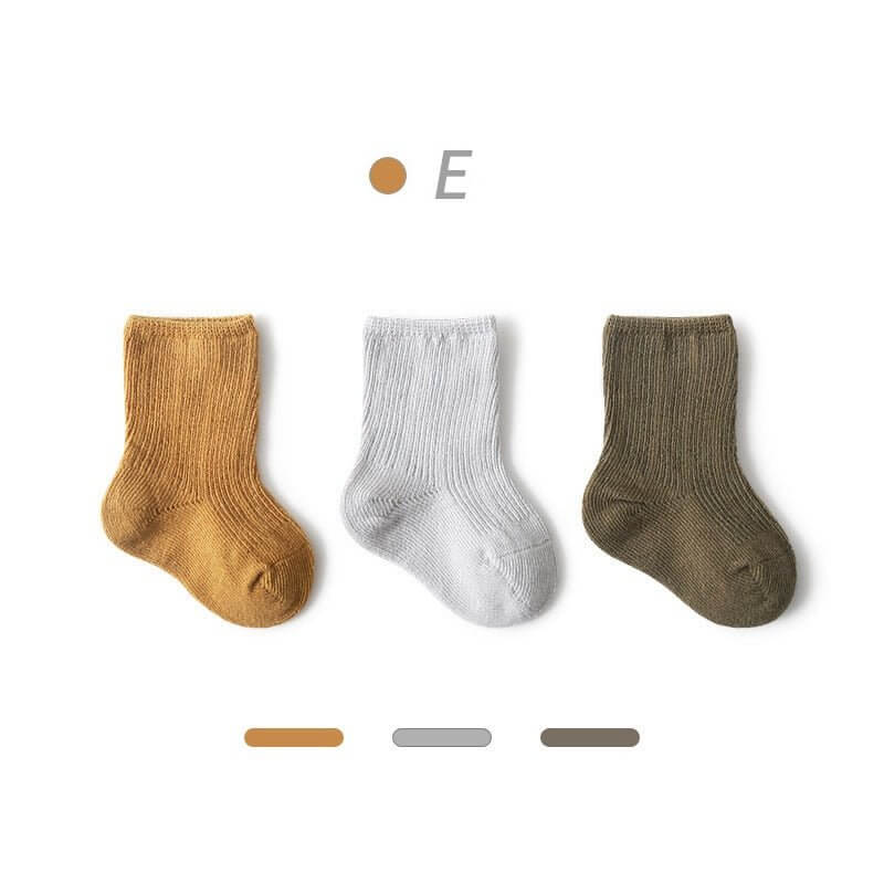3 Pairs Cotton Baby Socks - Image 7