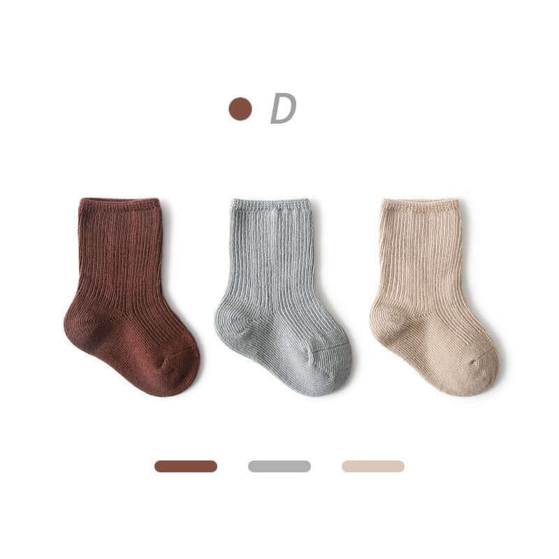 3 Pairs Cotton Baby Socks - Image 9