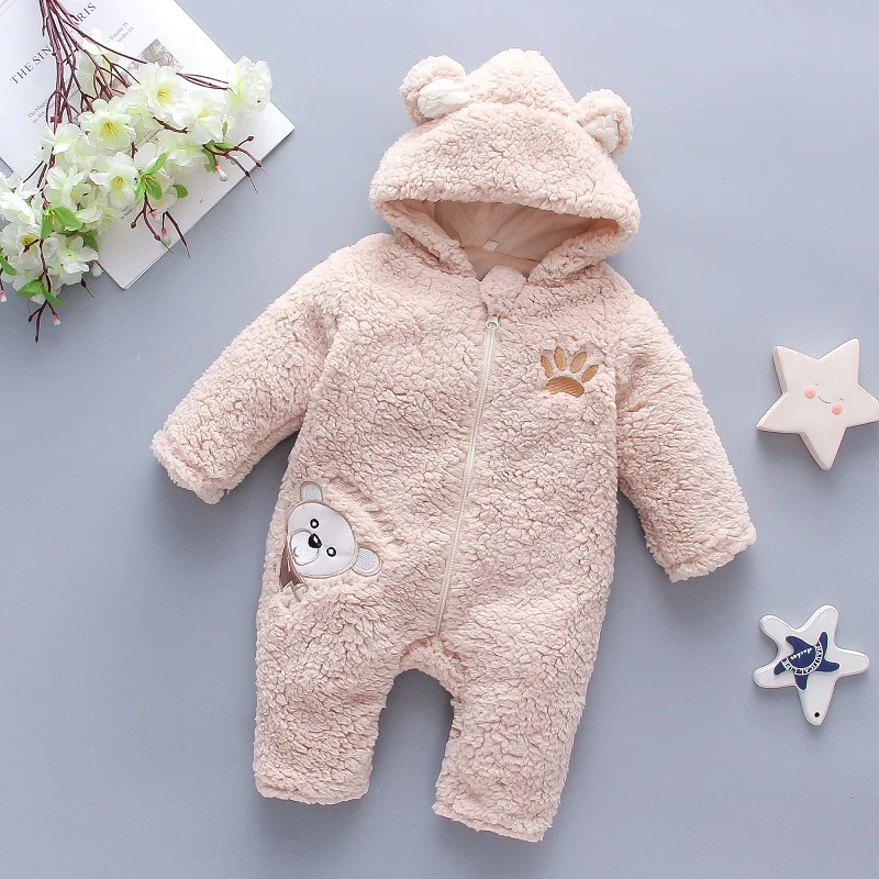Fluffy Lamb Baby Romper – Warm Winter Jumpsuit - Image 4