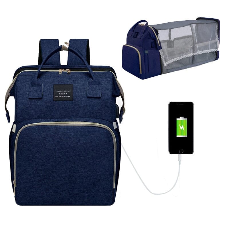Folding Crib Bed Large-capacity Baby Backpack - Image 3