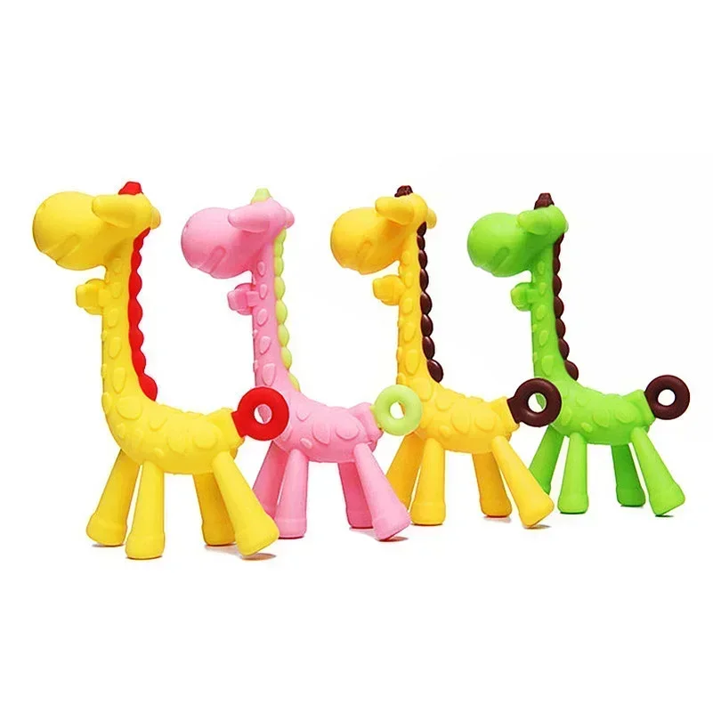 Silicone Giraffe Teether – Soothe Baby's Sore Gums - Image 2