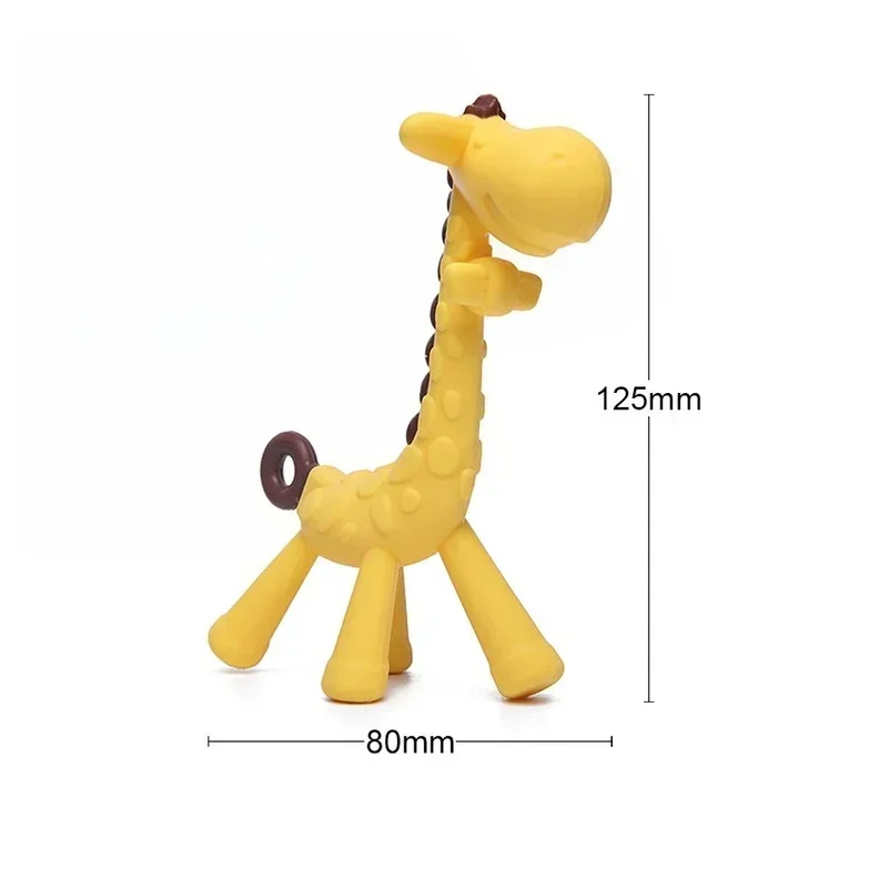 Silicone Giraffe Teether – Soothe Baby's Sore Gums - Image 4