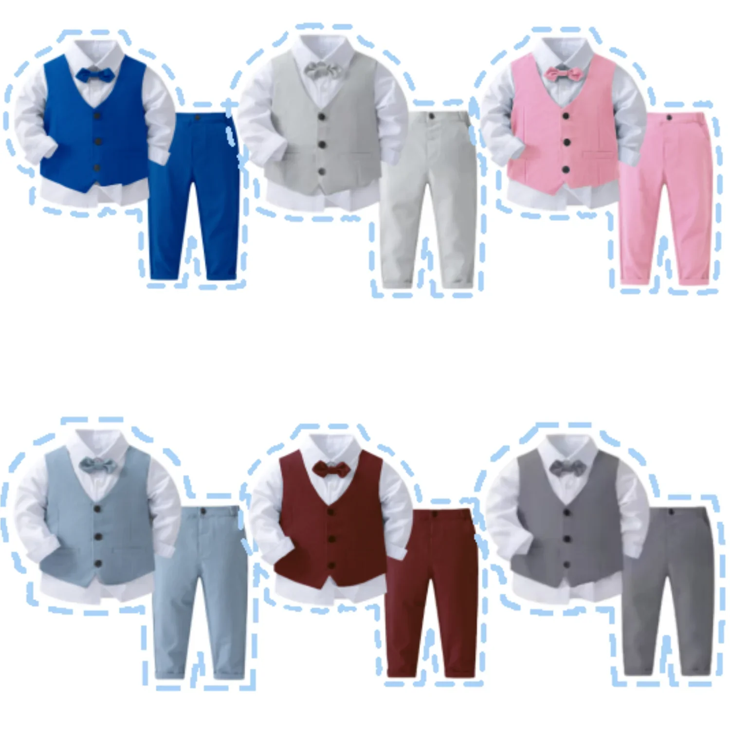 Baby Boy Gentleman Suit – Smart Birthday Outfit - Image 3