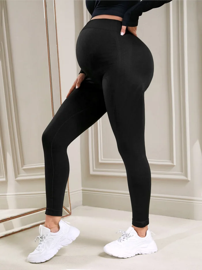 High Waist Maternity Leggings – Belly Support All Day - Image 7
