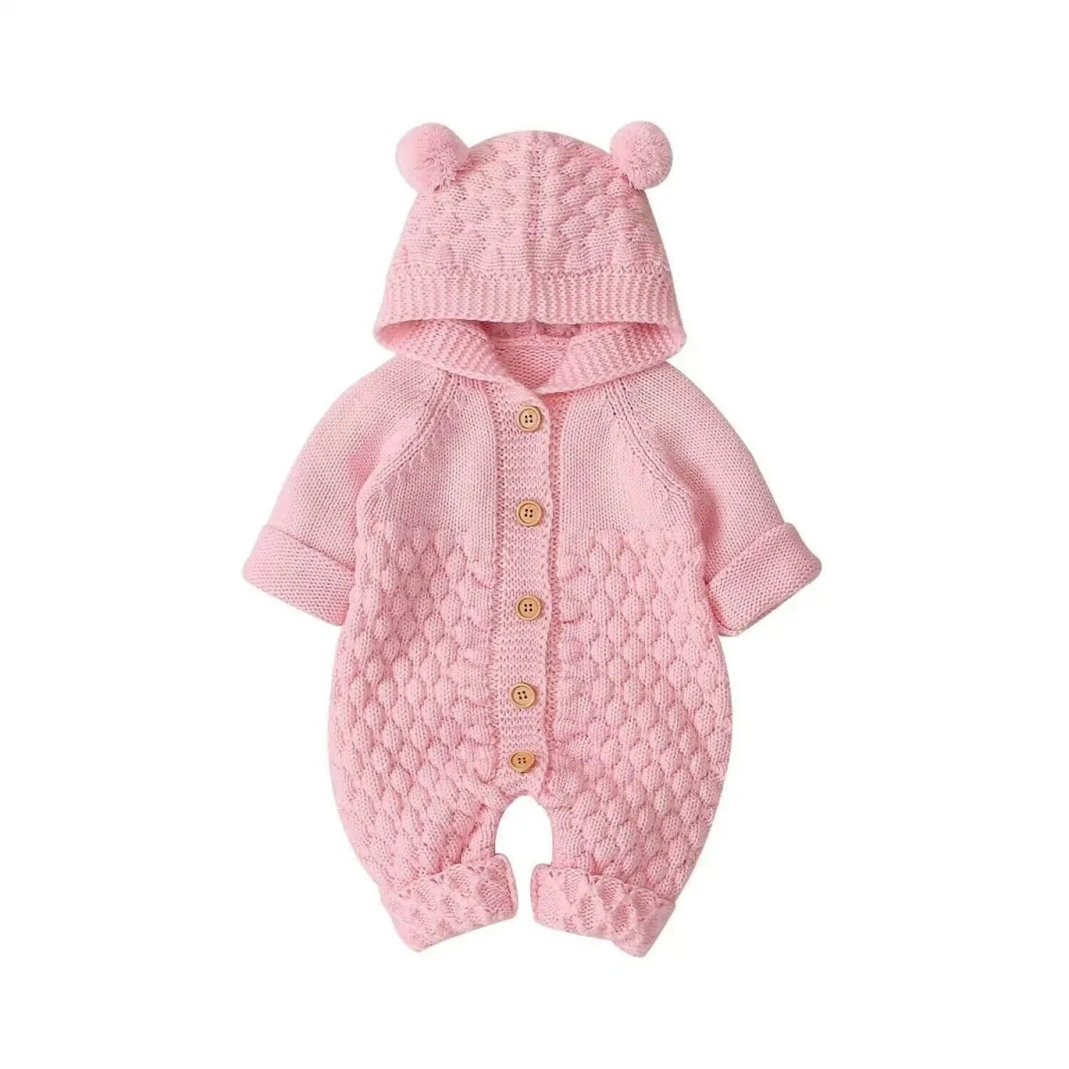 Hooded Wool Warm Cute Jumpsuit - Image 3