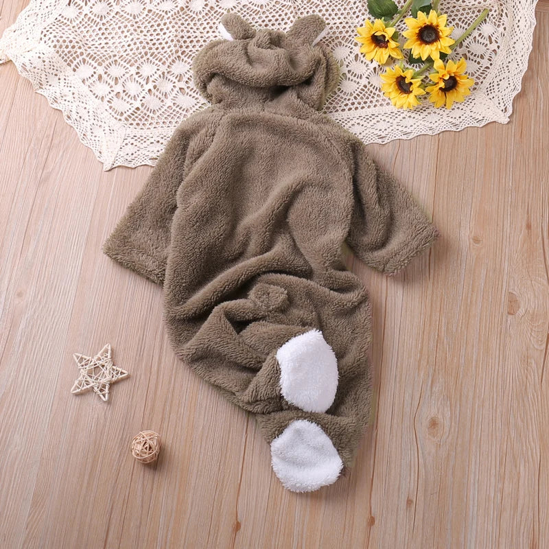 Cartoon Bear Romper – Cozy Autumn Playsuit - Image 3